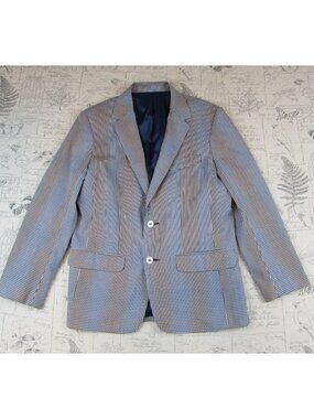 NEW Mr Turk Blazer Mens Seeks sucker cool check  2 Btn sport coat Made USA 40
